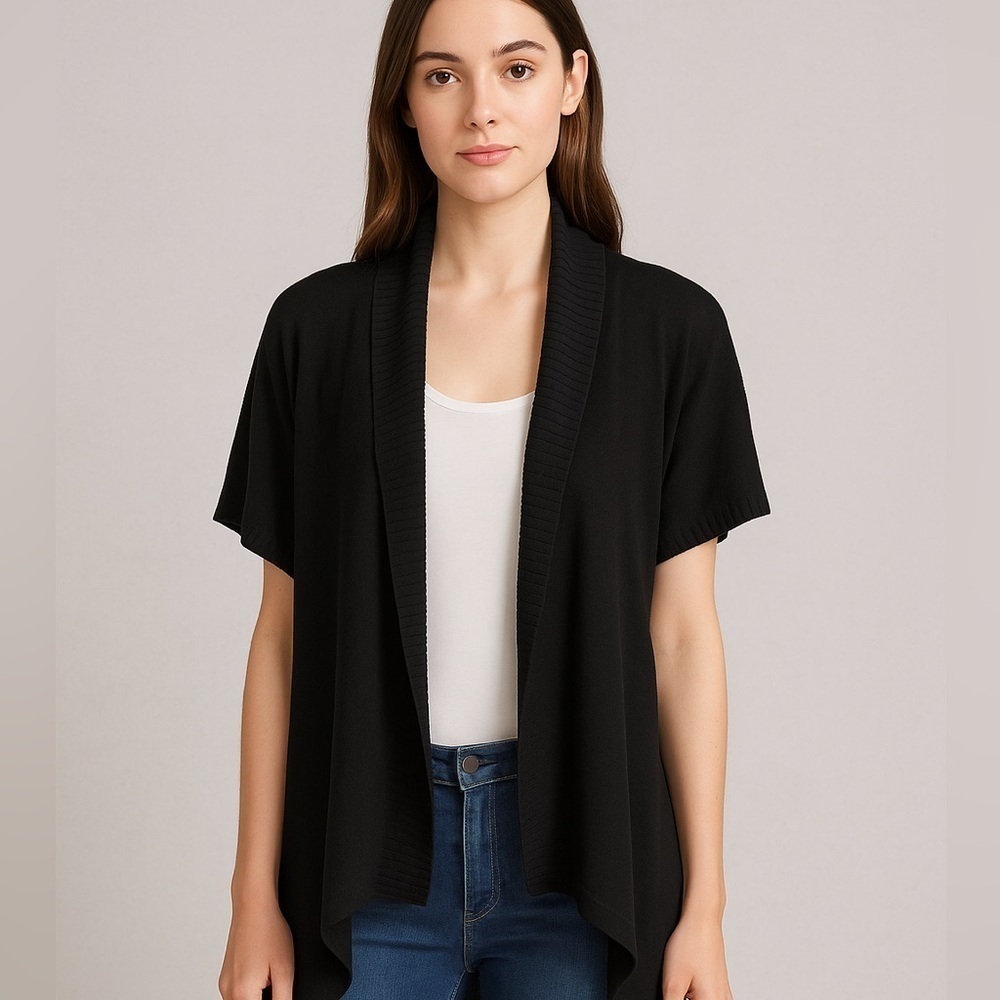 Aritzia Talula Babaton Silk Linen Cardigan Sweater Open Front